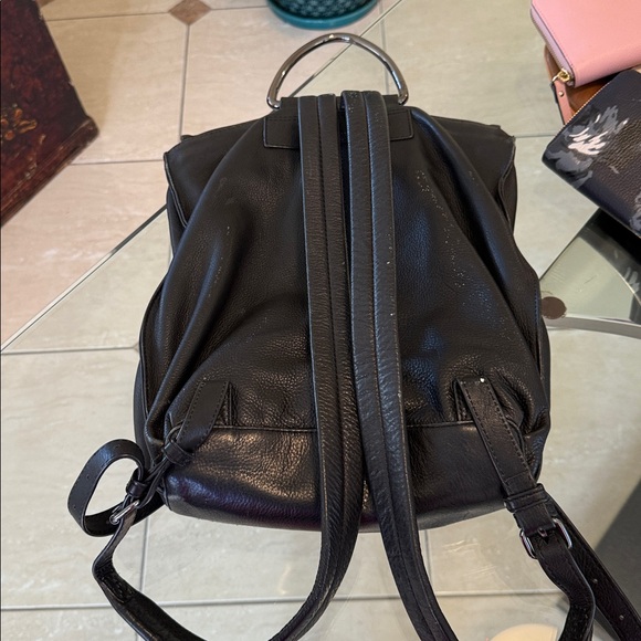 Kooba Black Leather Backpack - Picture 4 of 6